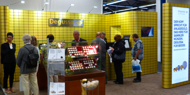 Degussa Goldhandel Muenzenmesse Stuttgart